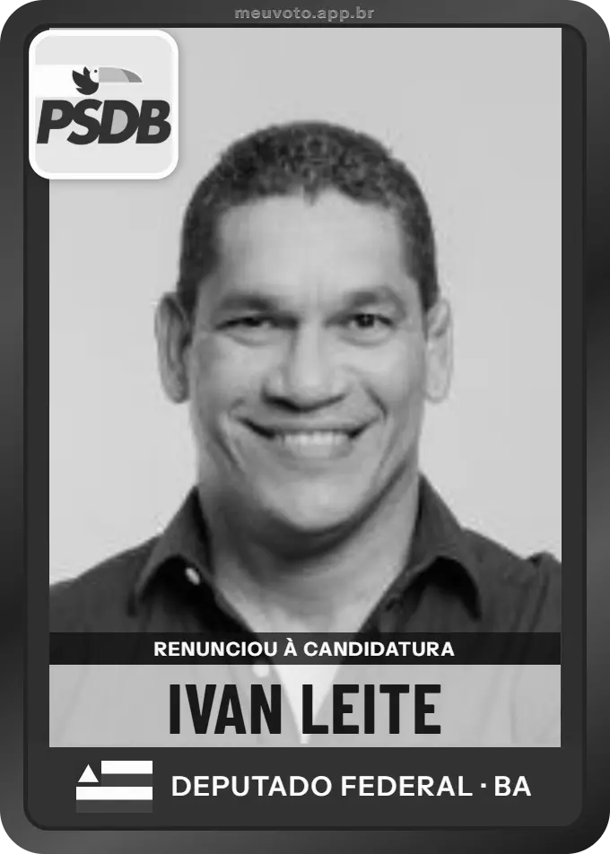 Carta de Ivan Leite, PSDB. Renunciou à candidatura e não vai à urna.