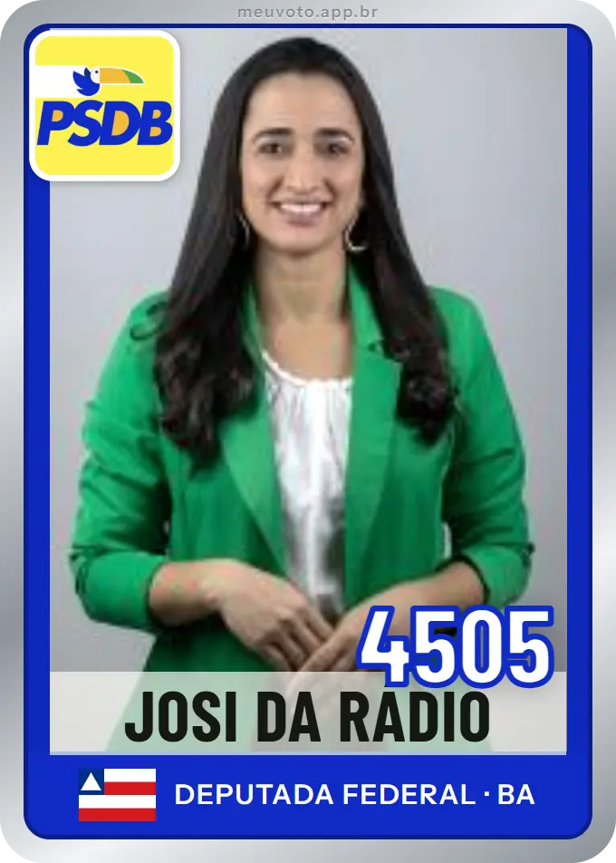 Carta de Josi da Rádio, número 4505, PSDB