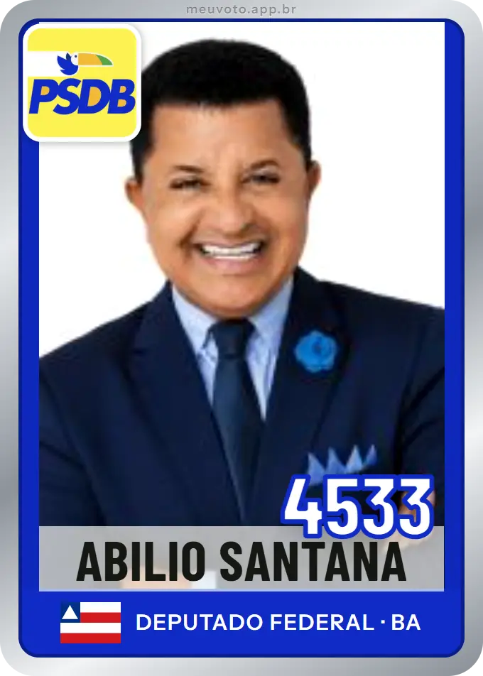 Carta de Abilio Santana, número 4533, PSDB
