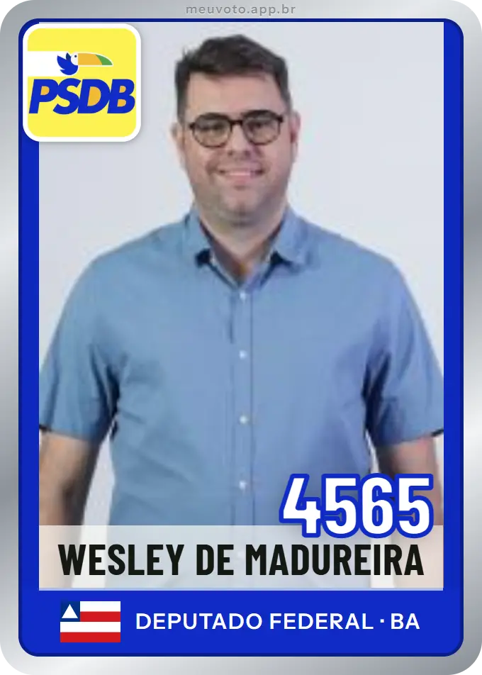 Carta de Wesley de Madureira, número 4565, PSDB