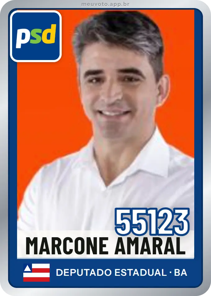 Carta de Marcone Amaral, número 55123, PSD