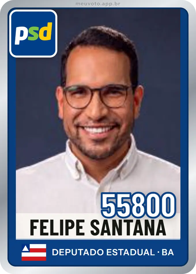 Carta de Felipe Santana, número 55800, PSD
