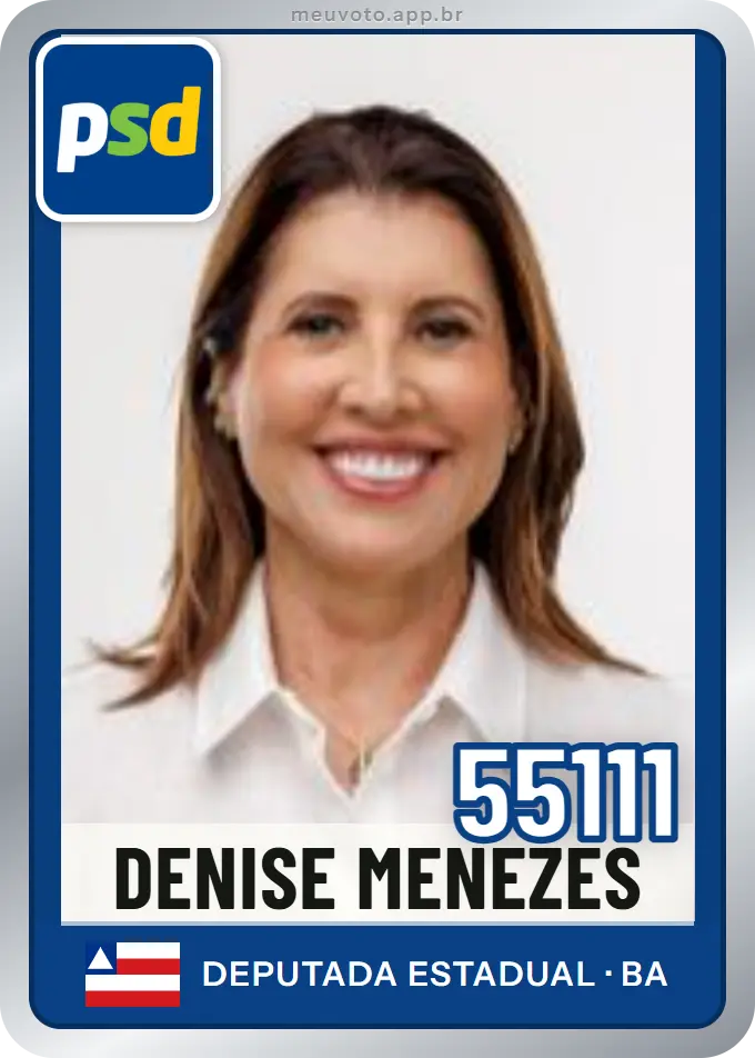 Carta de Denise Menezes, número 55111, PSD