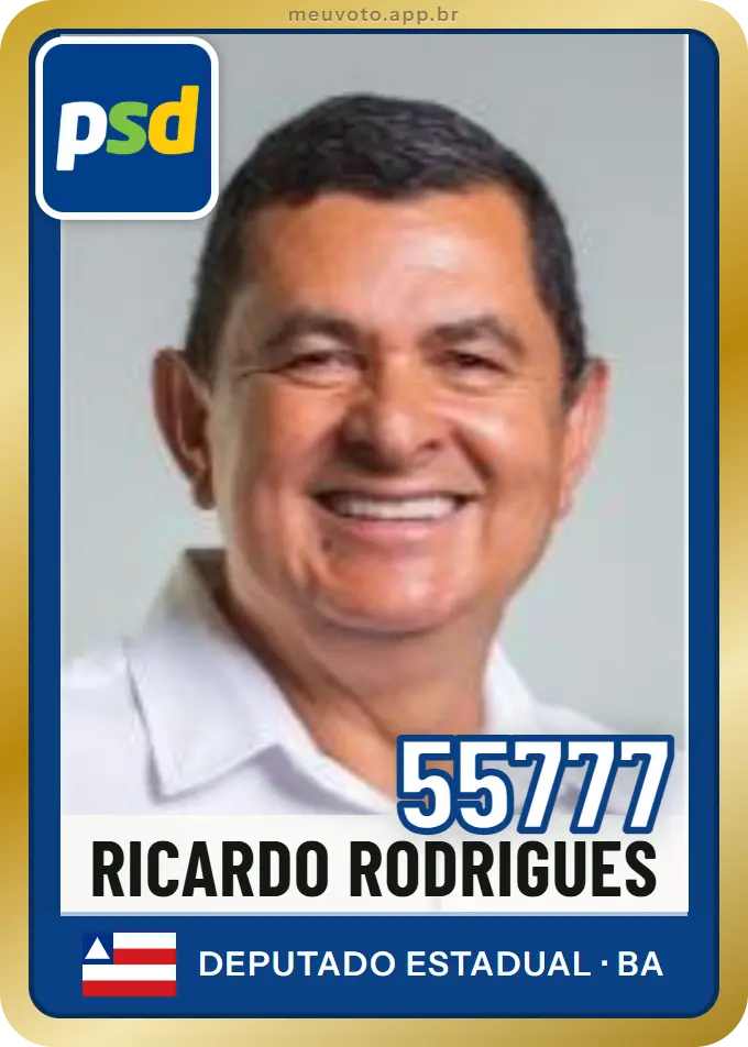 Carta de Ricardo Rodrigues, número 55777, PSD