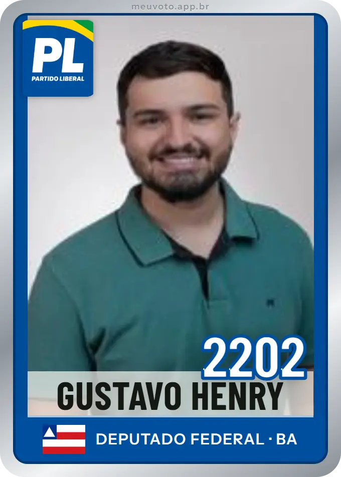 Carta de Gustavo Henry, número 2202, PL