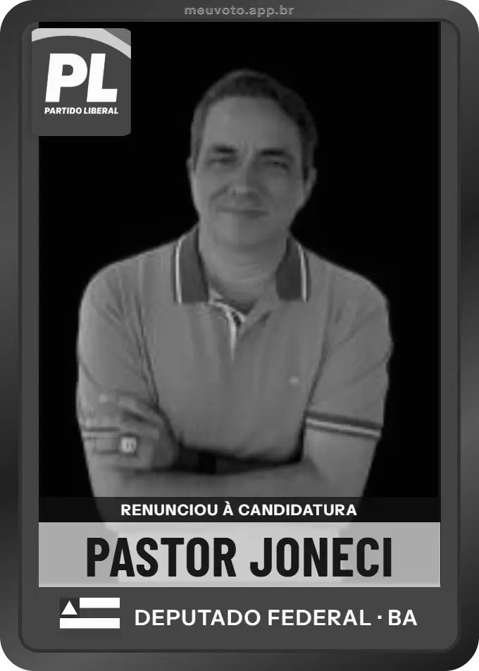 Carta de Pastor Joneci, PL. Renunciou à candidatura e não vai à urna.