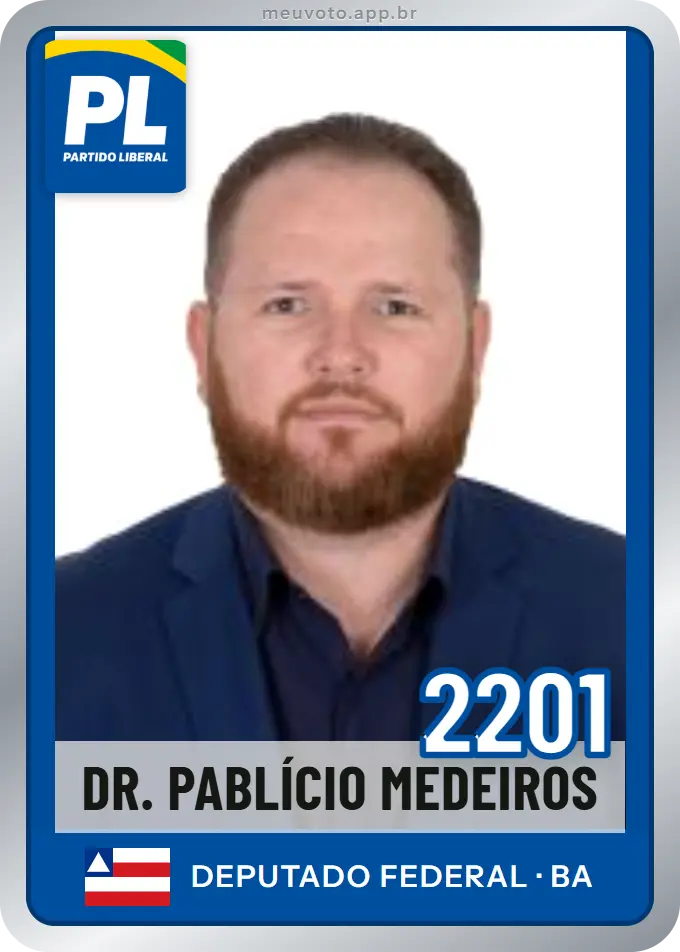 Carta de Dr. Pablício Medeiros, número 2201, PL