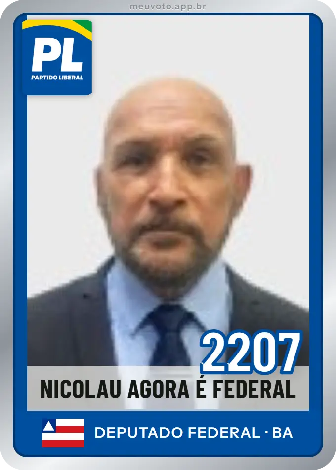 Carta de Nicolau Agora É Federal, número 2207, PL