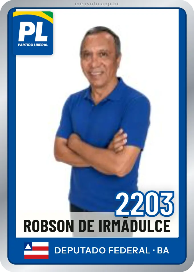Carta de Robson de Irmãdulce, número 2203, PL
