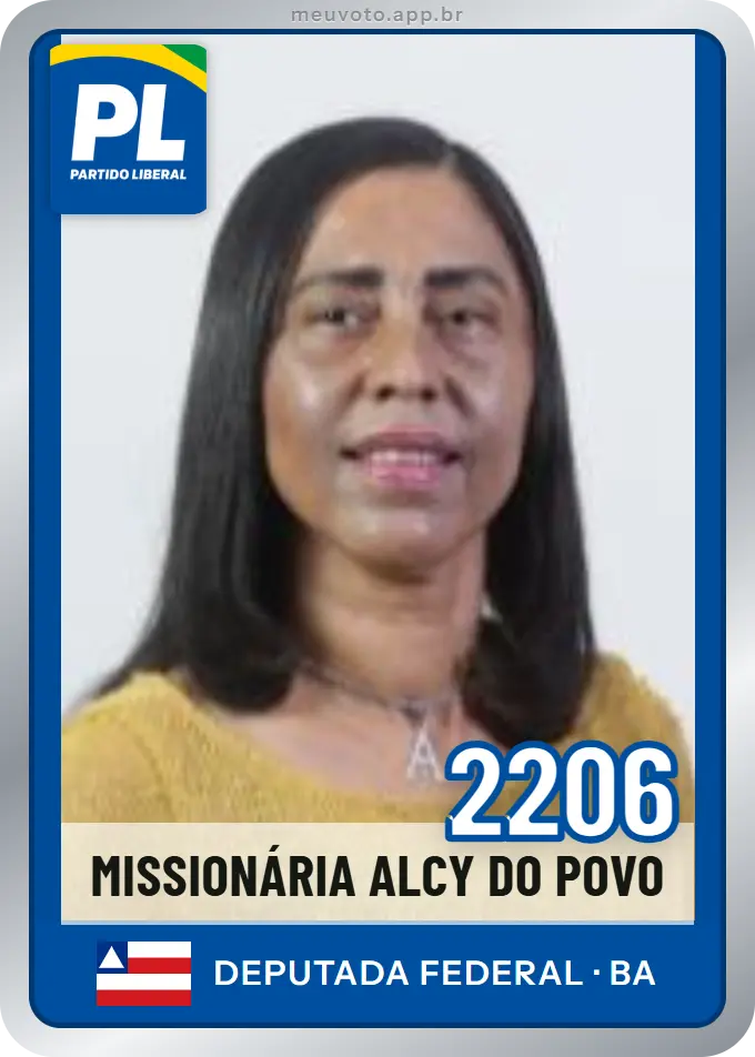 Carta de Missionária Alcy do Povo, número 2206, PL