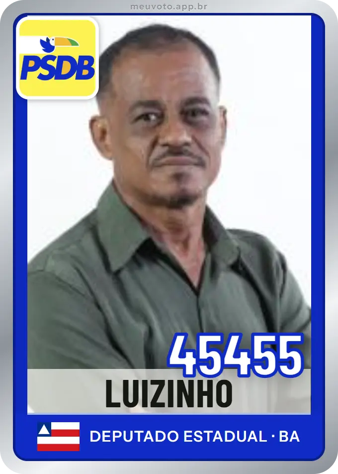Carta de Luizinho, número 45455, PSDB