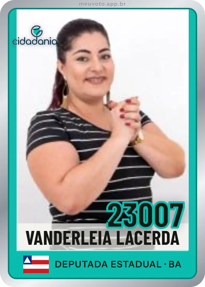 Carta de Vanderleia Lacerda, número 23007, Cidadania