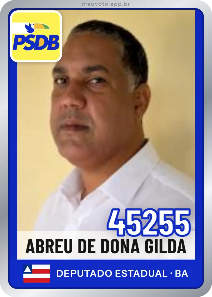 Carta de Abreu de Dona Gilda, número 45255, PSDB