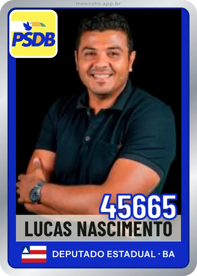 Carta de Lucas Nascimento, número 45665, PSDB