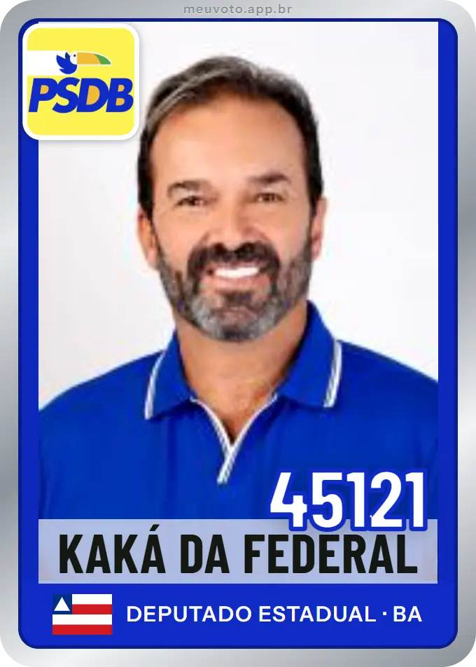 Carta de Kaká da Federal, número 45121, PSDB