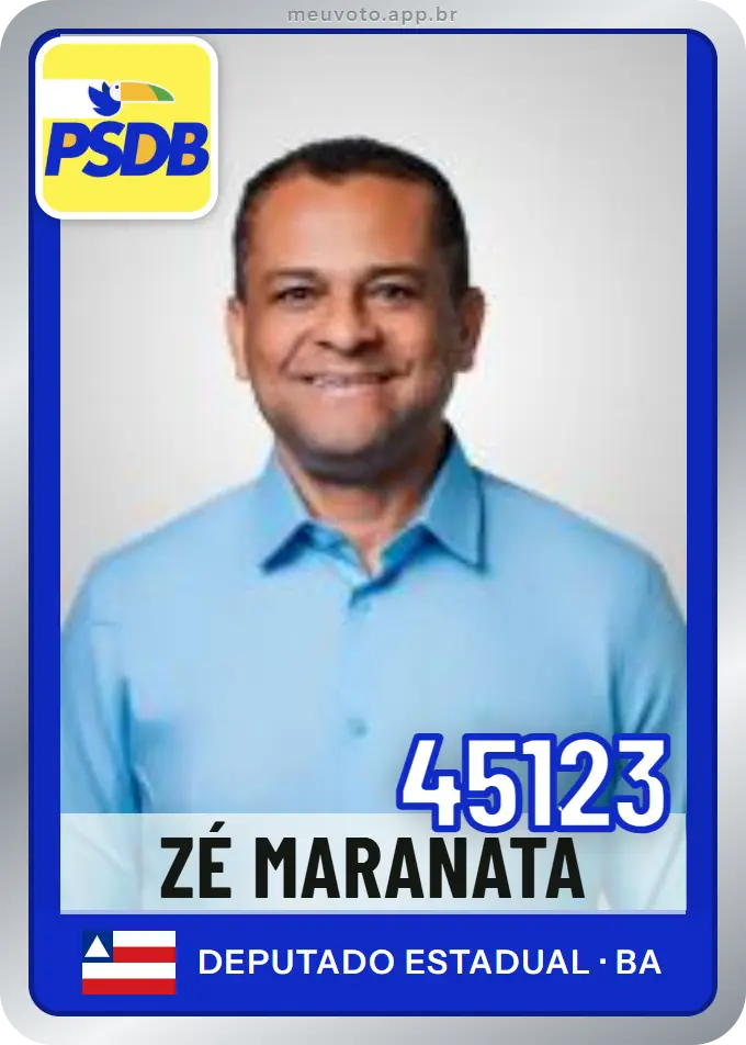 Carta de Zé Maranata, número 45123, PSDB