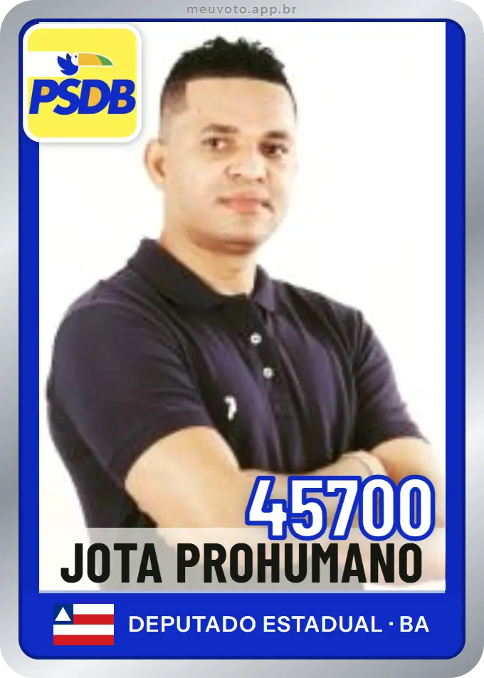 Carta de Jota Prohumano, número 45700, PSDB