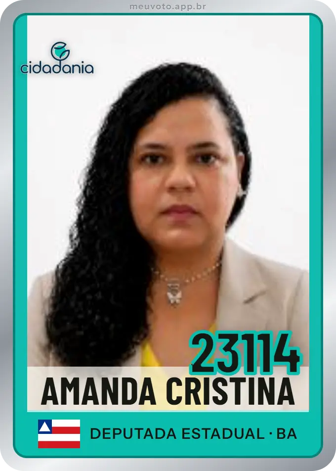 Carta de Amanda Cristina, número 23114, Cidadania