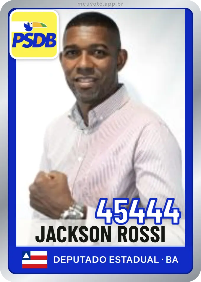 Carta de Jackson Rossi, número 45444, PSDB