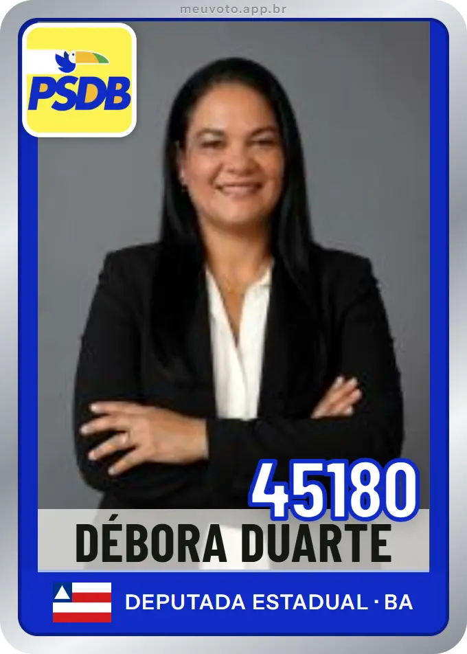 Carta de Débora Duarte, número 45180, PSDB