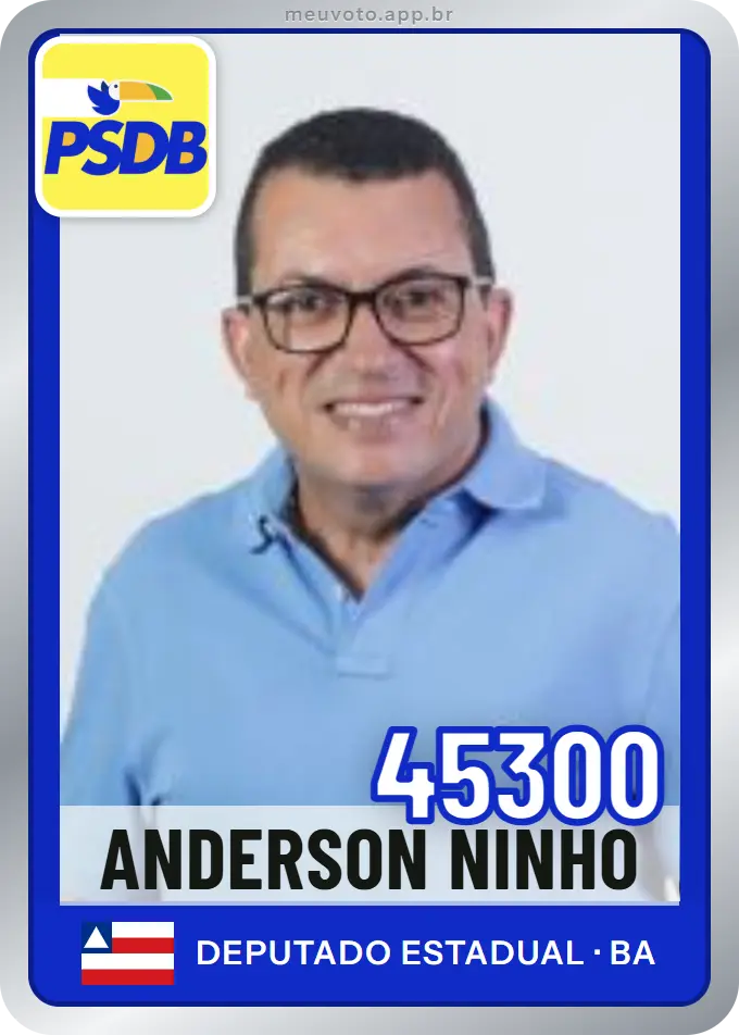 Carta de Anderson Ninho, número 45300, PSDB
