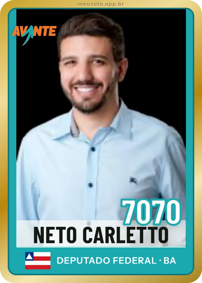 Carta de Neto Carletto, número 7070, Avante