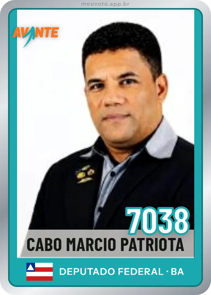 Carta de Cabo Marcio Patriota, número 7038, Avante