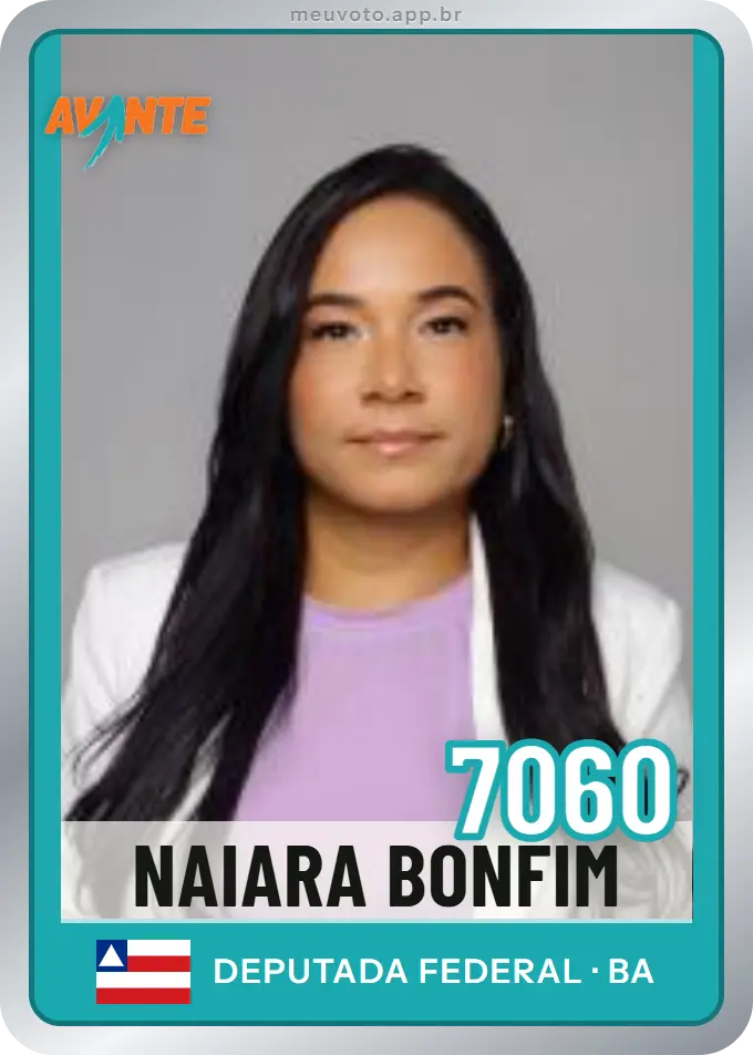Carta de Naiara Bonfim, número 7060, Avante