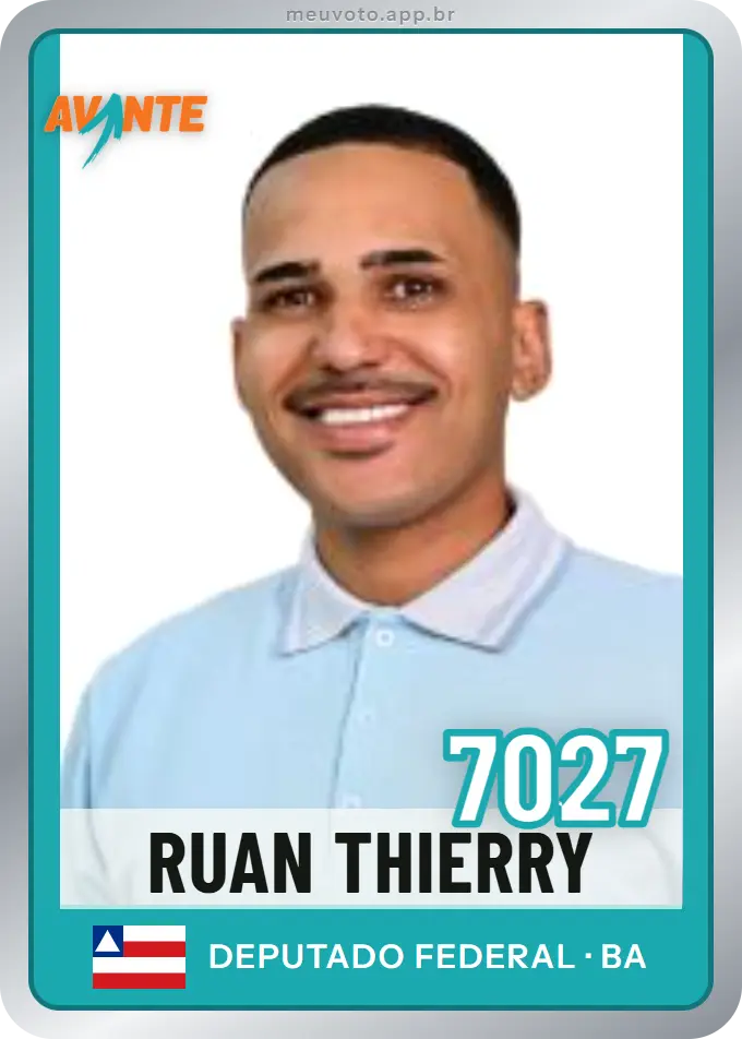 Carta de Ruan Thierry, número 7027, Avante