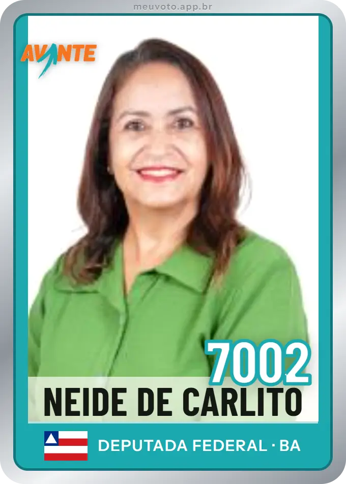 Carta de Neide de Carlito, número 7002, Avante
