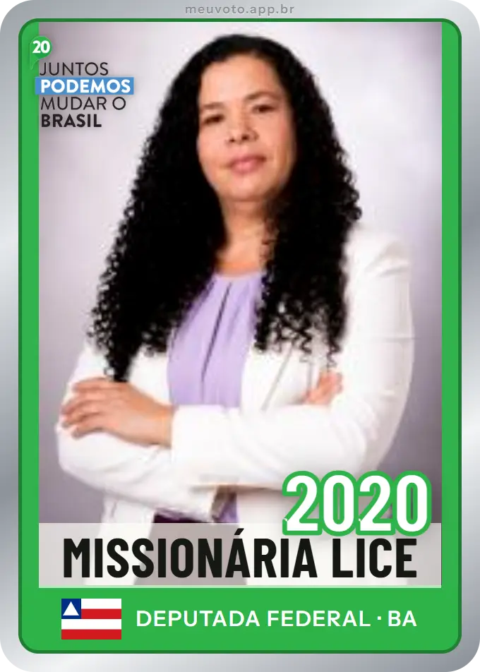 Carta de Missionária Lice, número 2020, Podemos