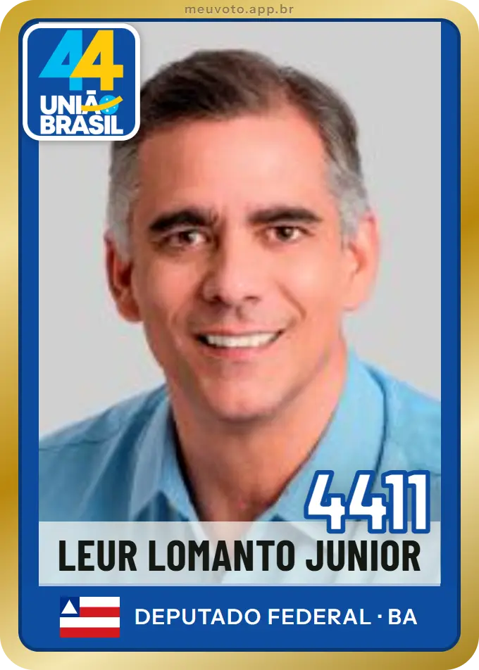 Carta de Leur Lomanto Junior, número 4411, União