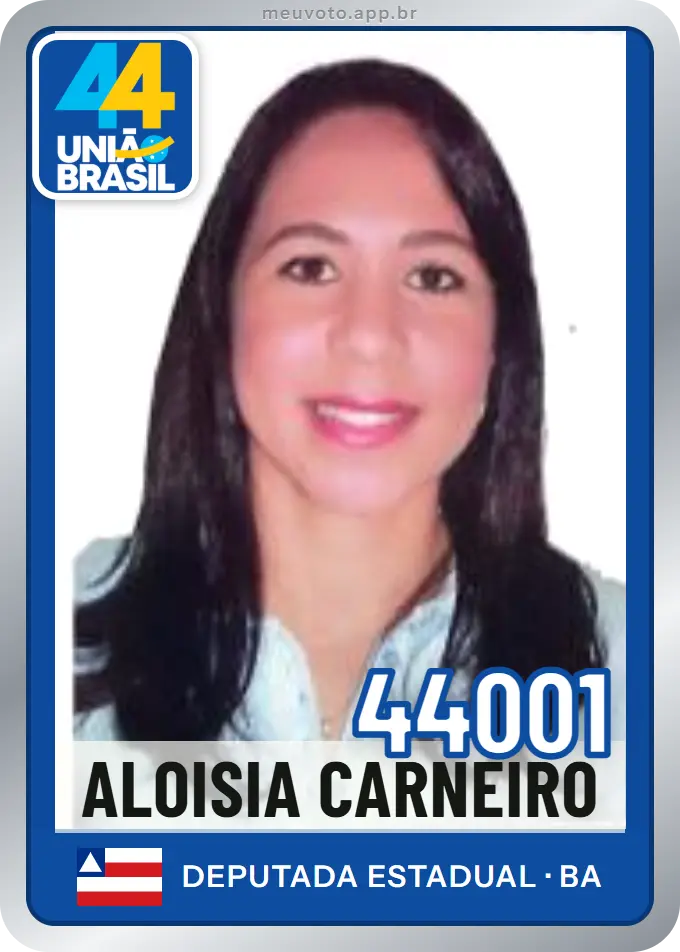 Carta de Aloisia Carneiro, número 44001, União