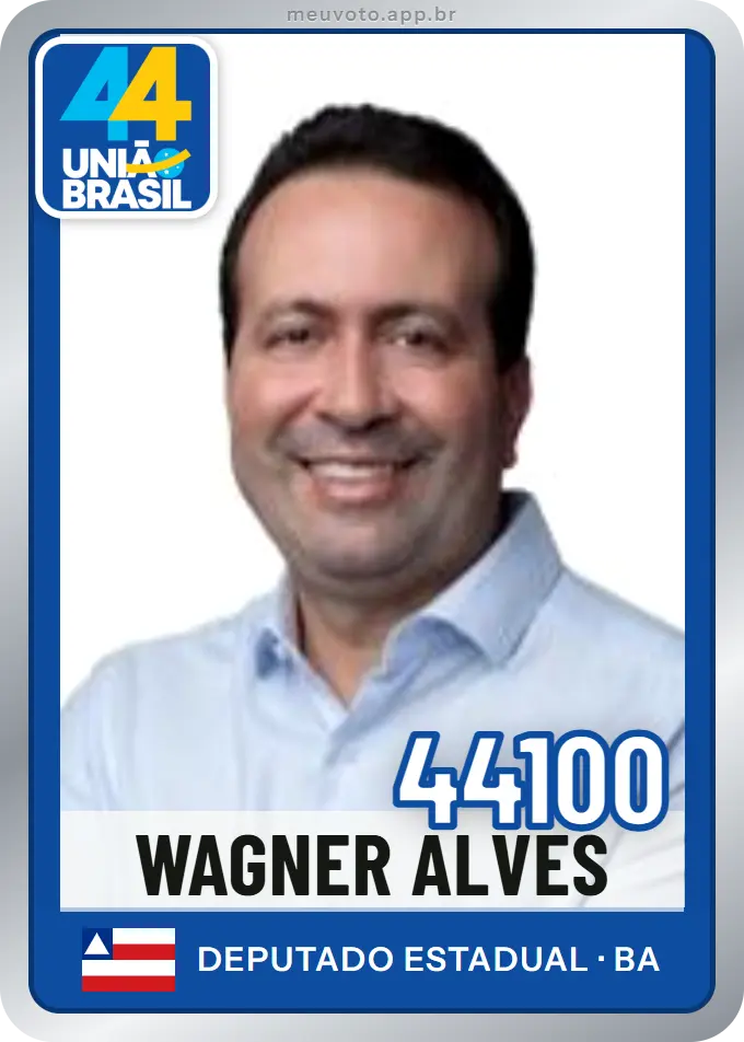 Carta de Wagner Alves, número 44100, União