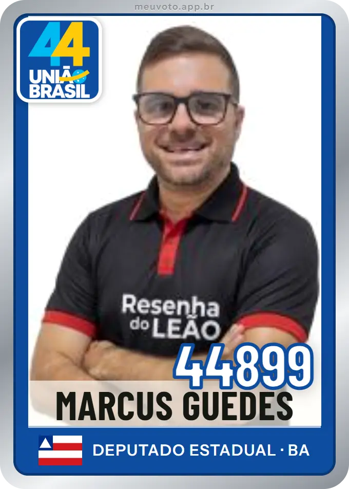 Carta de Marcus Guedes, número 44899, União