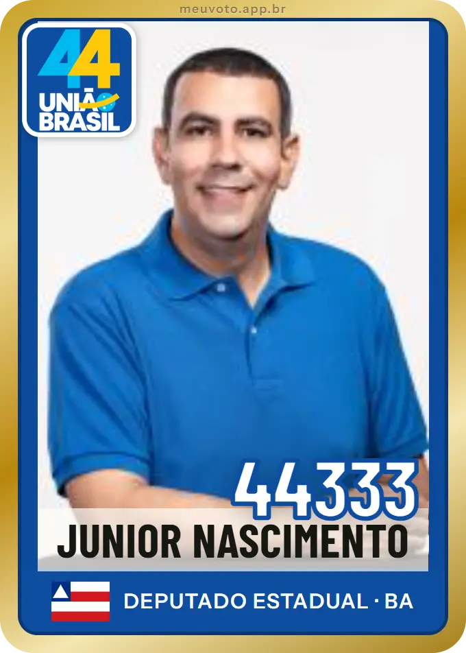 Carta de Junior Nascimento, número 44333, União