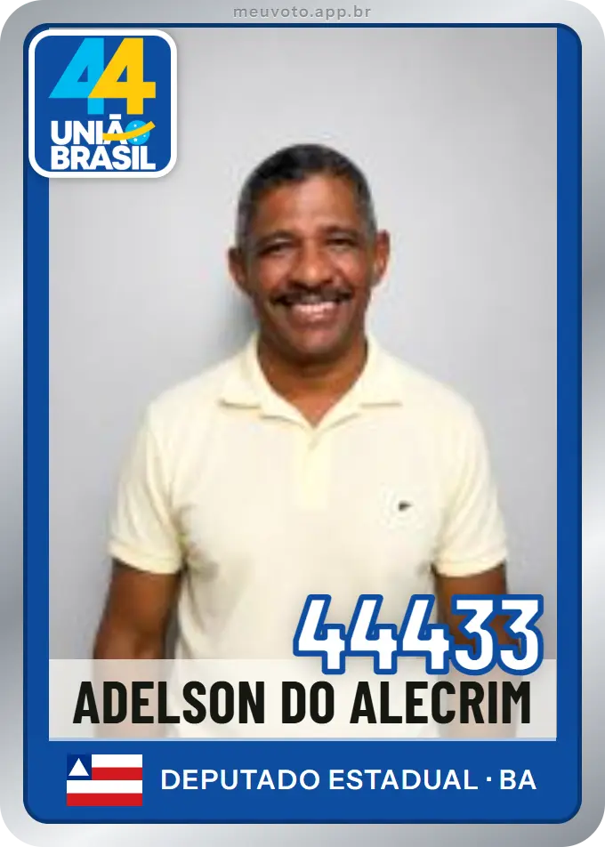 Carta de Adelson do Alecrim, número 44433, União
