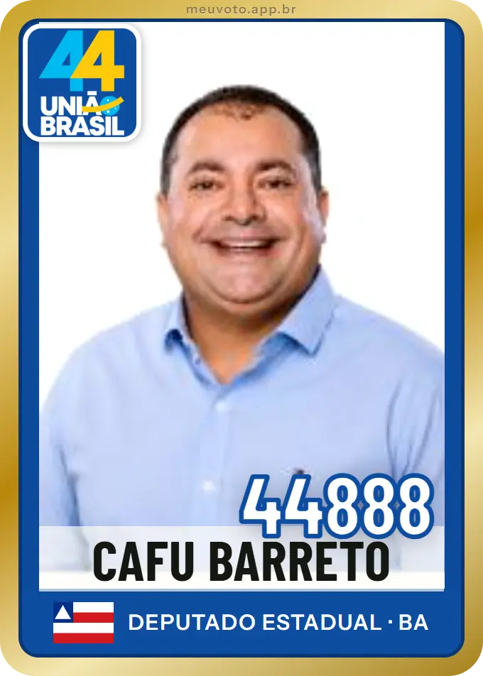 Carta de Cafu Barreto, número 44888, União