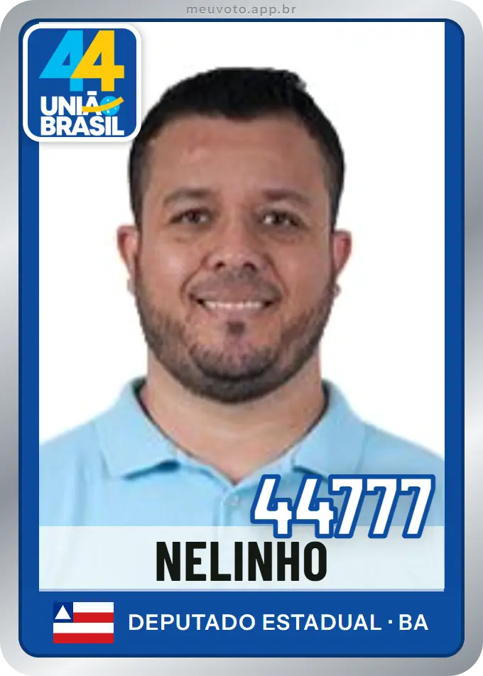 Carta de Nelinho, número 44777, União