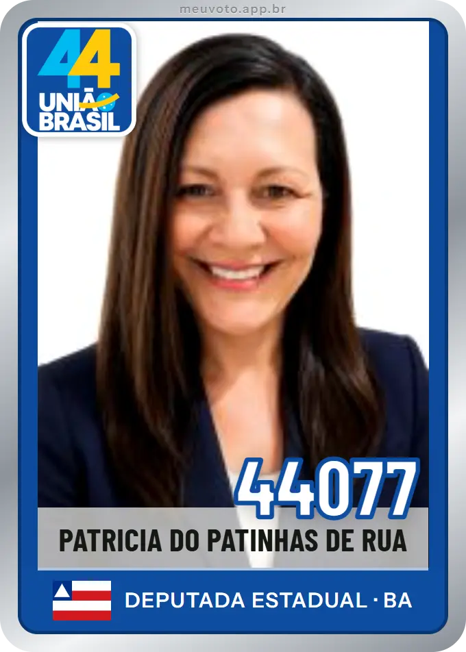 Carta de Patricia do Patinhas de Rua, número 44077, União