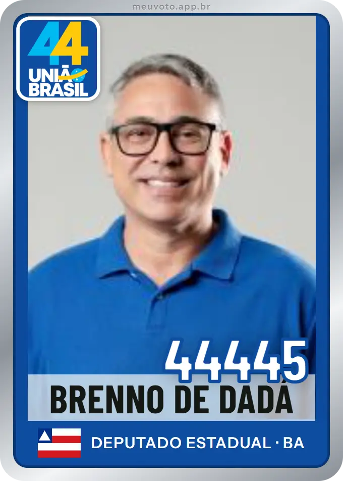 Carta de Brenno de Dadá, número 44445, União