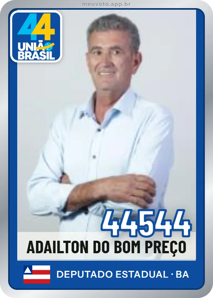 Carta de Adailton do Bom Preço, número 44544, União