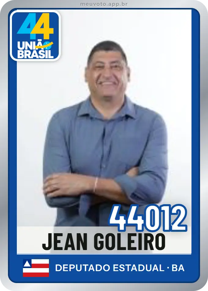 Carta de Jean Goleiro, número 44012, União
