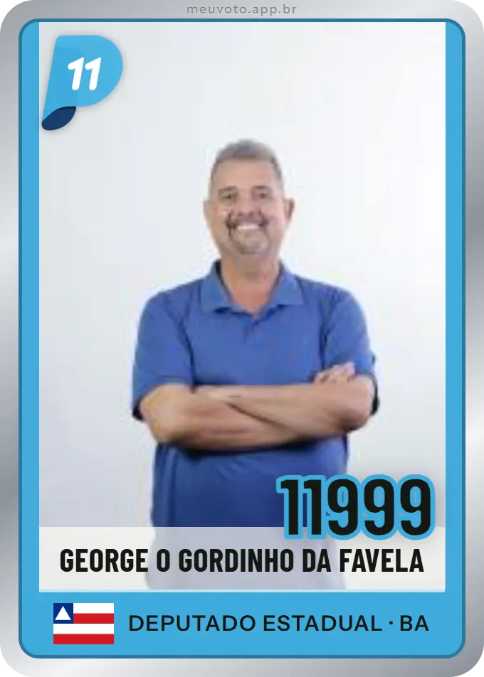 Carta de George O Gordinho da Favela, número 11999, PP