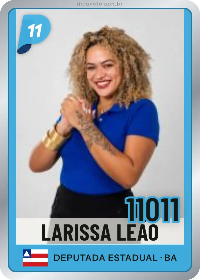 Carta de Larissa Leão, número 11011, PP