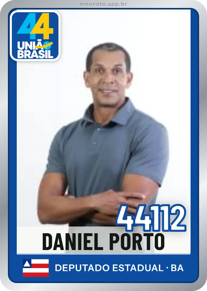 Carta de Daniel Porto, número 44112, União