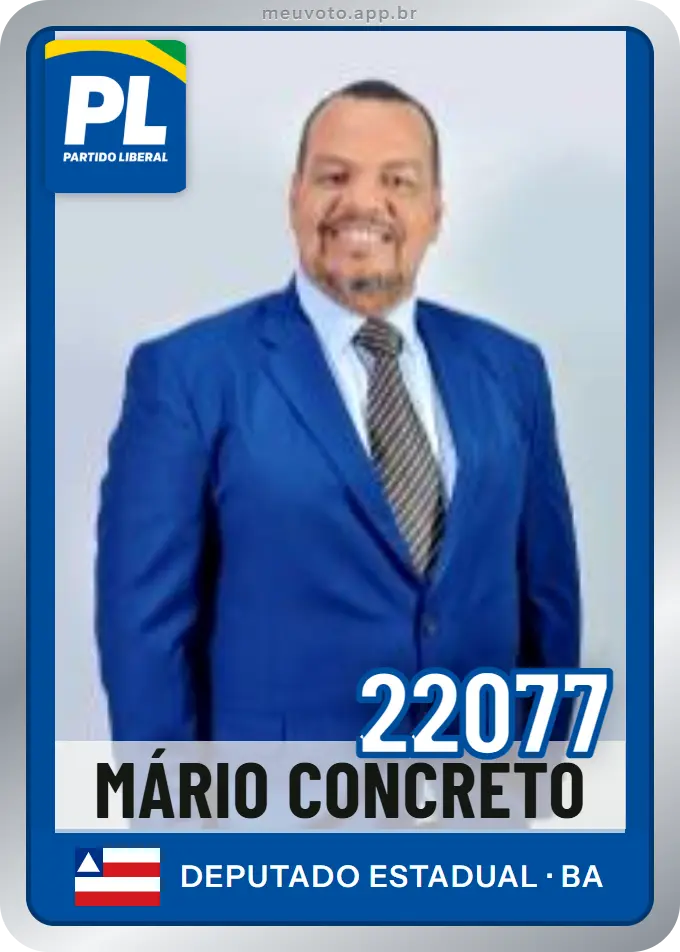 Carta de Mário Concreto, número 22077, PL
