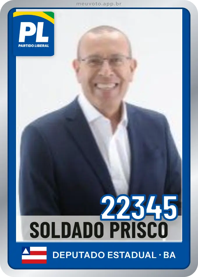 Carta de Soldado Prisco, número 22345, PL
