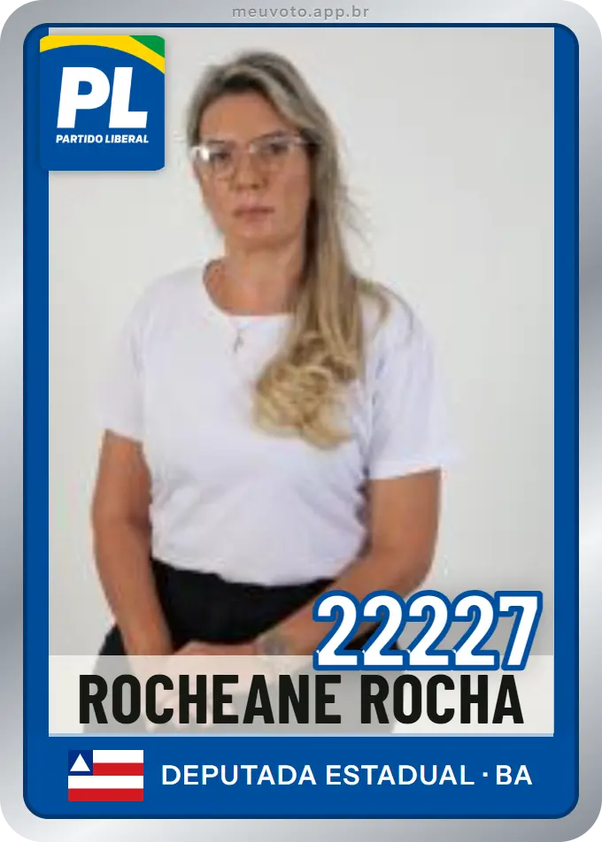Carta de Rocheane Rocha, número 22227, PL