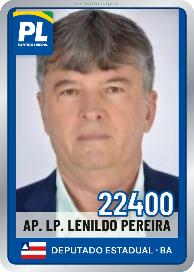 Carta de Ap. Lp. Lenildo Pereira, número 22400, PL